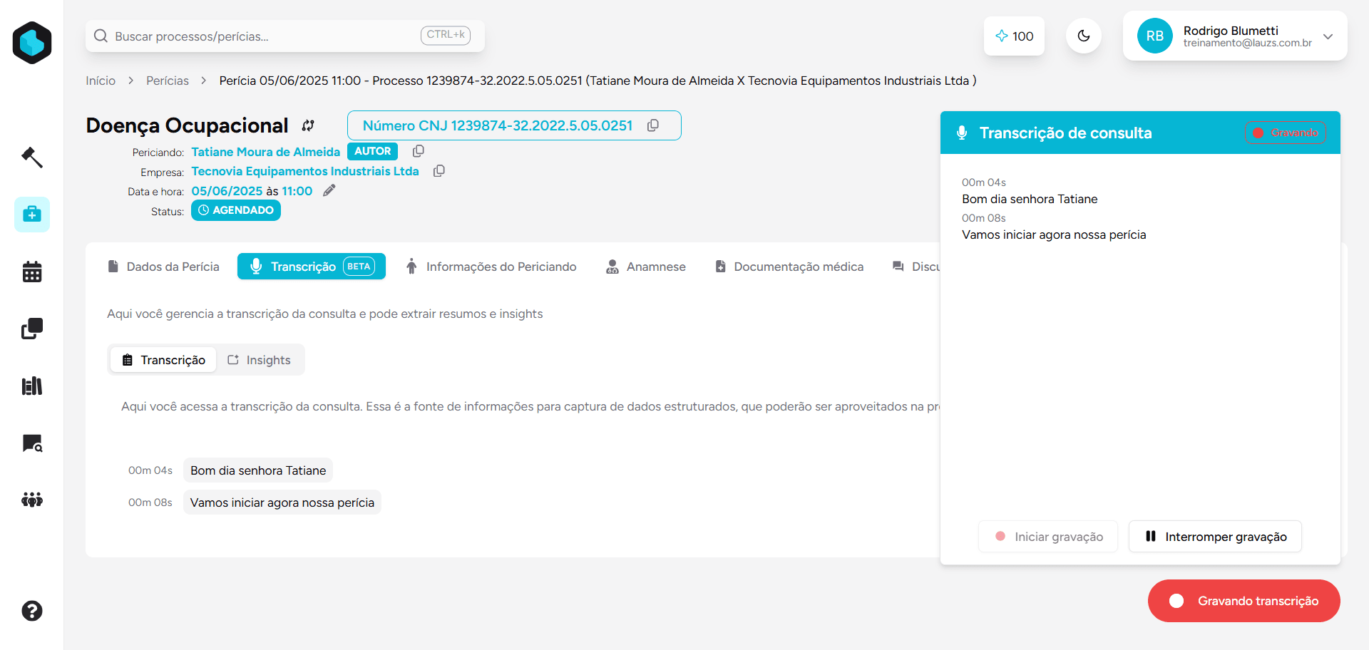 Transcrição Inteligente Lauzs